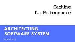 Architecting Software Systems: การใช้งาน Caching