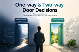 วิธีการตัดสินใจด้วย One-way & Two-way Door