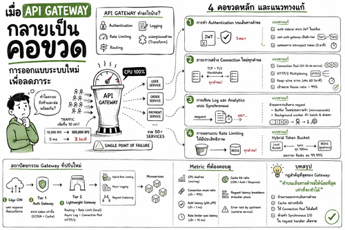 เมื่อ API Gateway กลายเป็นคอขวด: การออกแบบระบบใหม่เพื่อลดภาระ