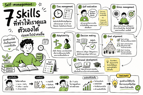 Self-management: 7 skills ที่ทำให้เราดูแลตัวเองได้ก่อนจะไปนำคนอื่น